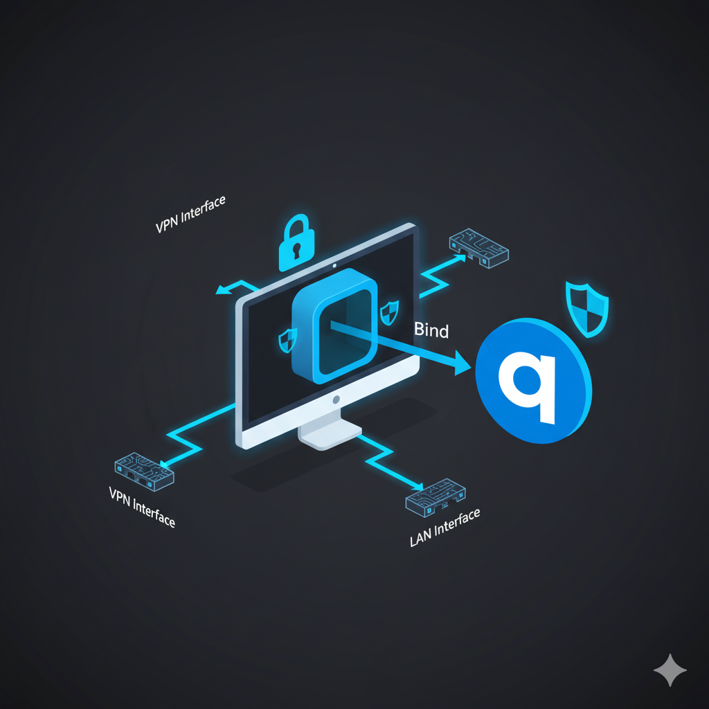 how to bind vpn to qbittorrent
